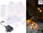 Bougies avec photophores à flamme vacillante rechargeable avec station par Lunartec