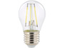 ampoule led a filament design retro avec eclairage 360 forme goutte g45 culot e27 luminea version blanc