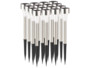 pack de 16 lanternes piquet de balisage led solaire pour allées et chemins
