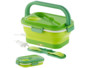 bento lunchbox chauffant en silicone avec couverts en plastique intégrés rosenstein