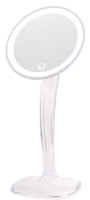 Miroir grossissant a pied pour maquillage avec éclairage led hauteur réglable