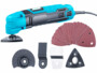 Outil multifonction filaire 230 V AGT avec son ensemble complet d'accessoires