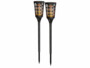 Pack de 2 torches solaires LED Lunartec de 78 cm.
