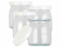 4 pots en verre avec couvercles pour yaourtière JM-300 Rosenstein & Söhne