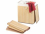 Corbeille à linge en bambou naturel de 100 L