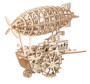 Maquette 3D mobile en bois "Dirigeable Steampunk"