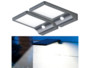 Pack de 2 lampes solaires à LED WL-122.solar avec 2 supports muraux, matériel de montage et mode d'emploi en français