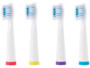 pack de 4 brossettes avec marqueur de couleur et pointes fines pour brosse à dents electrique newgen medicals szb352