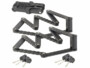Lot de 2 antivols pliables en acier de 97 cm de long.