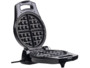 Gaufrier électrique rond pour 4 gaufres belges avec axe pivotant pour cuisson parfaite gaufre croustillante