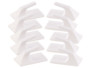 pack de 10 crochets adhésifs en plastique blanc pour cuisine torchon serviette