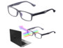 Lunettes de protection anti-lumière bleue 0 dioptrie avec protection UV400