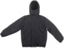 veste d'hiver avec pads chauffants et capuche amovible couleur noir intérieur polaire taille S pour femme