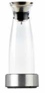 carafe en verre avec accumulateur de froid