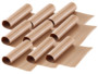 pack de 9 feuilles de cuisson patisserie réutilisable pour four couleur beige