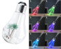 humidificateur design forme ampoule avec led de couleur et vapeur froide carlo milano