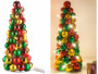 Sapin lumineux de noël avec boules deisgn et original alimenté par piles par Britesta 