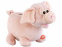 Tirelire peluche cochon sonore à oreilles animées Infactory