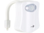 lampe led veilleuse avec detecteur pour cuvette de WC pipi la nuit led multicolore lunartec