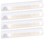 Lampe de placard sans fil à LED avec détecteur - 25 lm - Blanc - x4 Luminea