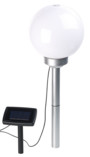 Borne lumineuse sphérique à LED Ø 20 cm avec effet lumineux rotatif & piquet Lunartec