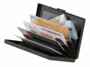 Étui plat RFID pour 6 cartes en acier inoxydable - Anthracite XCase
