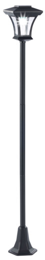 lampadaire de jardin solaire avec eclairage automatique style retro laiton swl20 royal gardineer