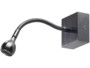 lampe de lecture murale orientable en aluminium avec led intégrée 1w design carré