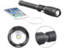 lampe torche led cob aluminium 10w rechargeable avec sortie usb pour smartphones