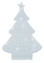 motif sapin de noel hologramme 3d pour socle lumineux lunartec nx9153 vert