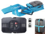 Sangle croisée à bagages en tissu. Protection contre le vol : cadenas avec code à 3 chiffres