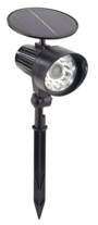 spot piquet LED avec alimenation solaire et détecteur de mouvement grand angle pas cher