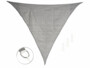 Voile d'ombrage triangulaire - 3 x 3 x 4,25 m - Gris Royal Gardineer