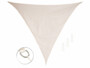 Voile d'ombrage triangulaire - 3 x 3 x 4,25 m - Beige