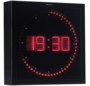 Horloge digitale murale avec 60 LED - Rouge
