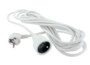 Rallonge 230 V avec terre - 5 m - Blanc Velleman