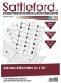 2400 étiquettes autocollantes 70 X 36 mm Sattleford
