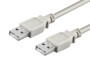 cable usb 2.0 type a male vers male pour transferts de données et rechargement goobay 93375