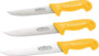 set de 3 couteaux de boucher en acier de solingen confection allemande de qualité