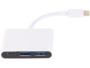 hub usb 2x usb 3.0 et 1x usb C avec fiche usb type c pour macbook chromebook