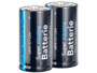 Piles Baby 1,5V Typ C super alcalines, pack de 2