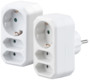 pack de 2 multiprises bloc murales 3 prises 2 prises 2 poles + 1 prise avec terre