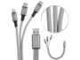 Câble de chargement 3 en 1 : compatible Micro-USB, USB-C, Lightning - 30 cm Callstel