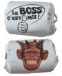 Lot de 2 masques amusants, modèle "Le BOSS c'est moi" et Singe.