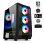 Boîtier PC Rogue VI Spirit Of Gamer avec rétroéclairage RVB et 4 ventilateurs.