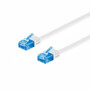 Câble RJ45 Cat. 6A U/UTP plat non blindé de 5 m de long.