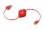 Câble USB vers Micro-USB Retrak rouge.