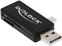 Lecteur de cartes pour port USB et Micro USB OTG - Delock 91731 DeLock