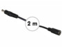 Rallonge avec connecteur DC (mâle-femelle) - 2 m - NOIR