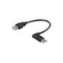 Rallonge USB-A coudée Goobay de 45 cm.
